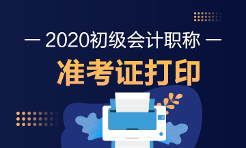 你知道2020年河南初级会计准考证考试打印时间在什么时候？